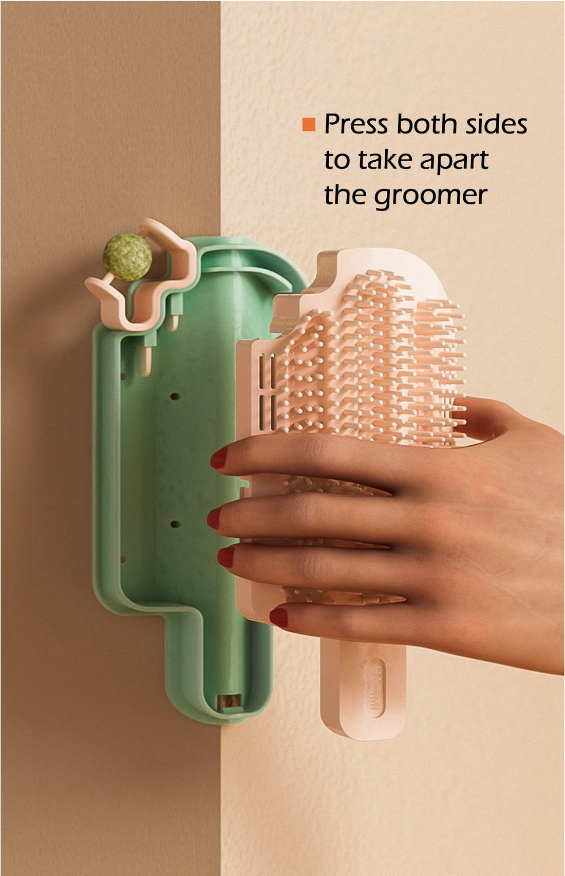 Cat Self Grooming Brush, Popsicle-Shaped, Corner Massage Comb, Cat Scratcher