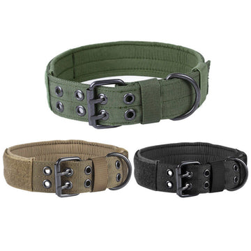 Nylon Anti-grind Dog Leash Collar With Steel Buckle