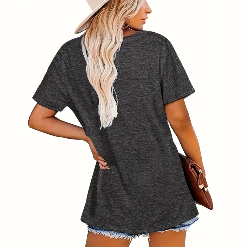 Women's 'DOG MOM' Leopard Print T-Shirt - Comfortable Crewneck Tee For Dog Lovers