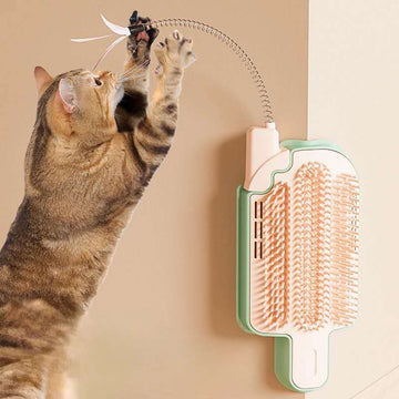Cat Self Grooming Brush, Popsicle-Shaped, Corner Massage Comb, Cat Scratcher