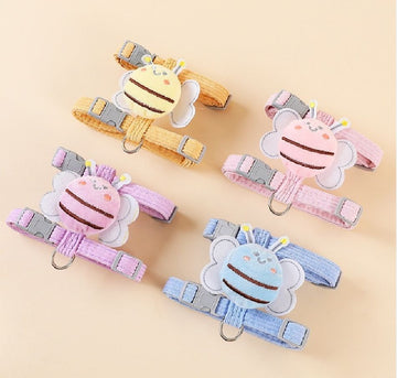 Small Cat Harness Wing Shaped Decorative Walking Vest Traction Rope Set